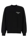 Carhartt Cotton Alumni Sweatshirt With Ribbed Cuffs And Hem In Black