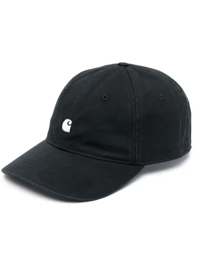 Carhartt Black Cotton Baseball Cap With Logo