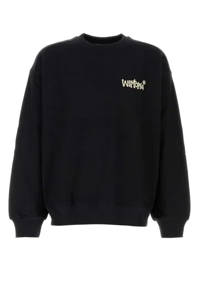 CARHARTT BLACK COTTON BLEND WIPTOPIA SWEATSHIRT