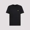 Carhartt Wip American Script Logo-embroidered Cotton T-shirt In Black