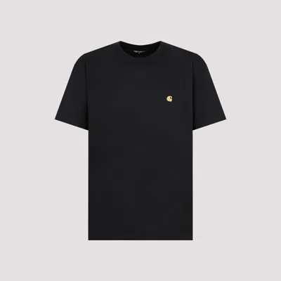 CARHARTT BLACK COTTON CHASE T-SHIRT