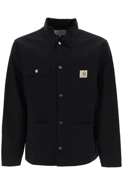 CARHARTT BLACK COTTON MICHIGAN COAT