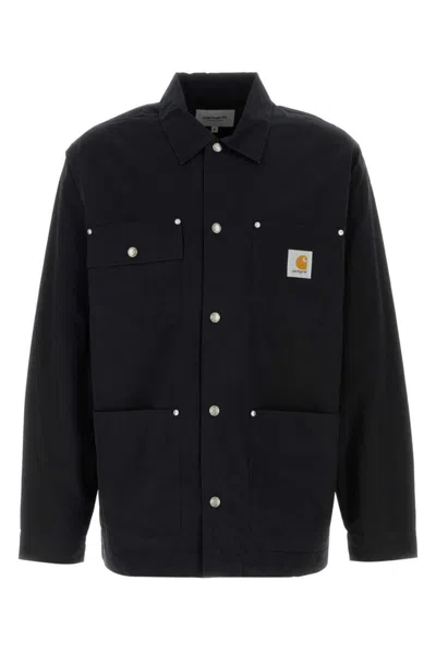 CARHARTT BLACK COTTON NOTUS JACKET