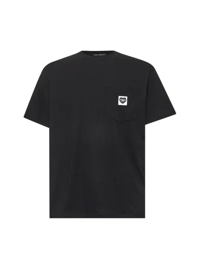 CARHARTT BLACK COTTON S/S POCKET HEART T-SHIRT