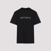 Carhartt Wip Short Sleeves Rivet Script T-shirt In Black