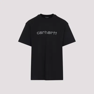 CARHARTT BLACK COTTON T-SHIRT