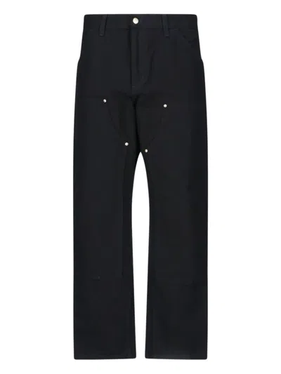 Carhartt Black Cotton Unisex Straight Jeans