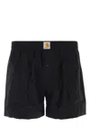 Carhartt Black Cotton Woven Boxers In Black