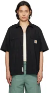 Carhartt Black Craft Short Sleeve Shirt In 89xx Black