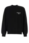 Carhartt Cotton Alumni Sweatshirt With Ribbed Cuffs And Hem In Black