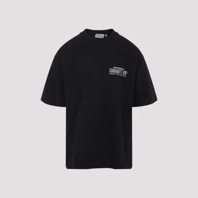 CARHARTT BLACK CREWNECK LOGO T-SHIRT