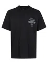Carhartt Black Crewneck Printed T-shirt In Black