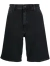 Carhartt Single-knee Bermuda Shorts In Black
