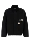 Carhartt Work In Progress Og Arcan Graphic Organic Cotton Canvas Jacket In Black