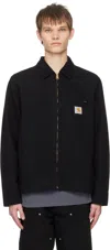 Carhartt Work In Progress Detroit Organic Cotton Canvas Jacket In Black