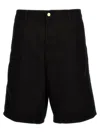 Carhartt Double Knee Bermuda Shorts In Black