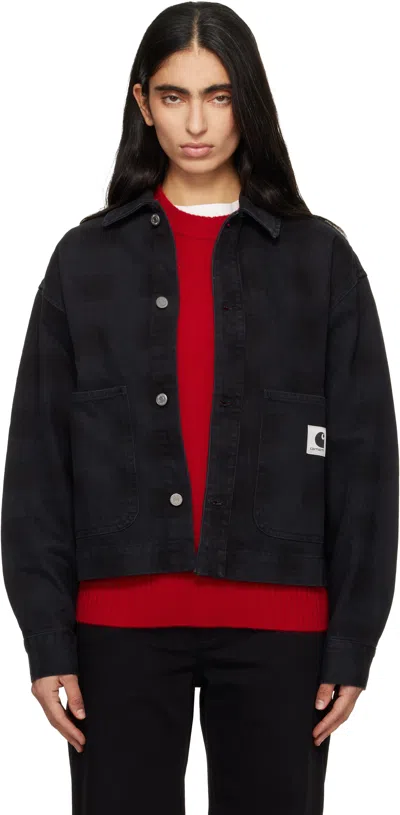 Carhartt Black Everson Denim Shirt Jacket