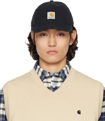 Carhartt Black Icon Cap In 89xx Black