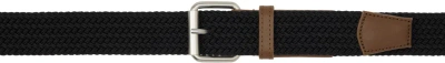 Carhartt Black Jackson Belt In Black / Dark Cognac