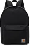 Carhartt Logo-patch Zip-fastening Backpack In Black