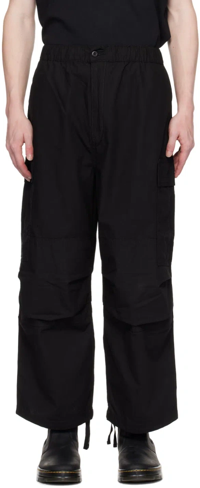Carhartt Ripstop Wide-leg Cargo Trousers In Black
