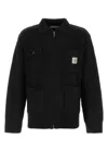 Carhartt Knit Jacket With Chest And Front Pockets In Black