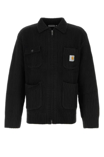 CARHARTT BLACK KNIT CHORE KNIT JACKET