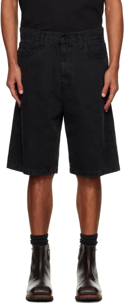 Carhartt Black Landon Denim Shorts