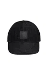 Carhartt Black Logo Baseball Cap In Black