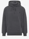 Carhartt Hooded Cotton Vista Sweater With Tonal Details And Logo Patch In Black