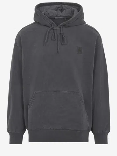 CARHARTT BLACK LOGO HOODIE