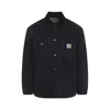 Carhartt Utility Work Coat Front Pockets In Black