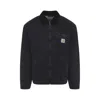 Carhartt Work In Progress Detroit Organic Cotton Canvas Jacket In Black