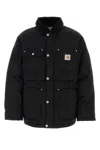 Carhartt Black Logo Jacket In Black