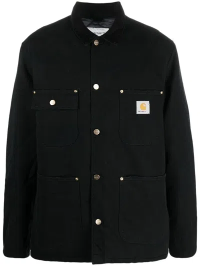 CARHARTT BLACK LOGO PATCH JACKET