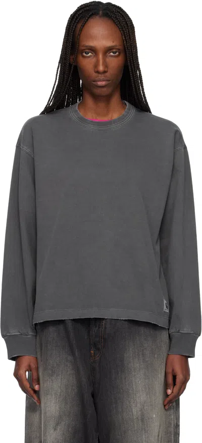 Carhartt Black Long Sleeve Torion T-shirt In Gray