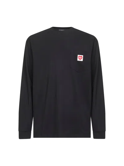 Carhartt Pocket Heart Long Sleeve Loose Fit T-shirt In Black
