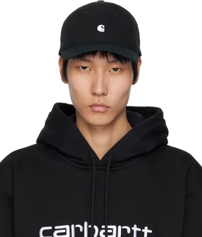 CARHARTT BLACK MADISON LOGO CAP