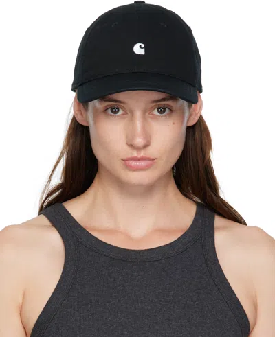 Carhartt Black Madison Logo Cap In Brown