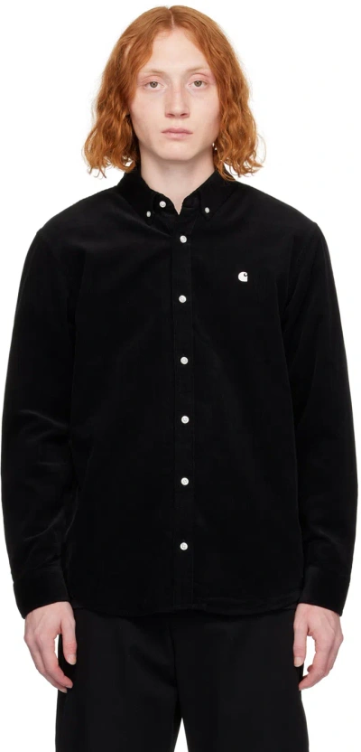 Carhartt Black Madison Shirt In K02 Black / Wax