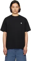 Carhartt Short-sleeved T-shirt In 0d2xx Black / White