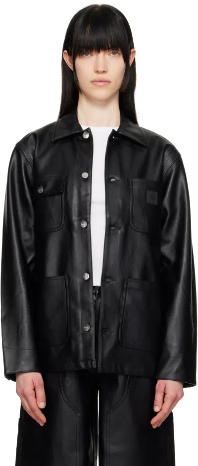 Carhartt Black Michigan Faux-leather Jacket