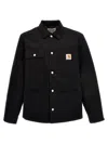 Carhartt Michigan Coat Cotton Long Jacket In Black