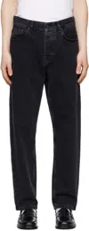 Carhartt Newel Straight-leg Jeans In Black