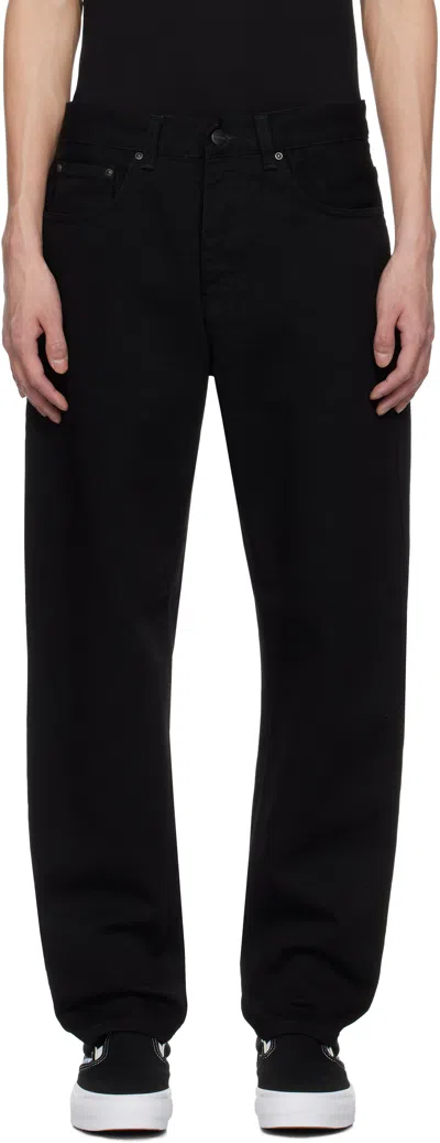 Carhartt Black Newel Jeans In 892y Black One Wash