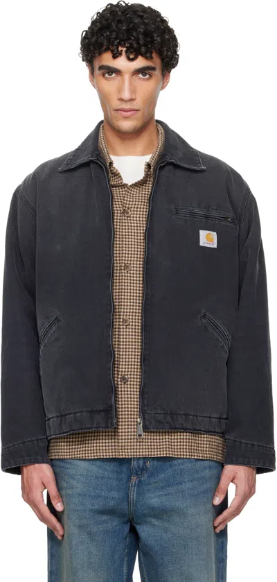 Carhartt Detroit Jacket Cotton Bradento Jackets Black In Multi