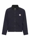 Carhartt Corduroy-collar Quilted Jacket In Black