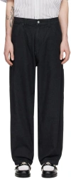 Carhartt Judd Hubbard Cotton Trousers In 89 Black
