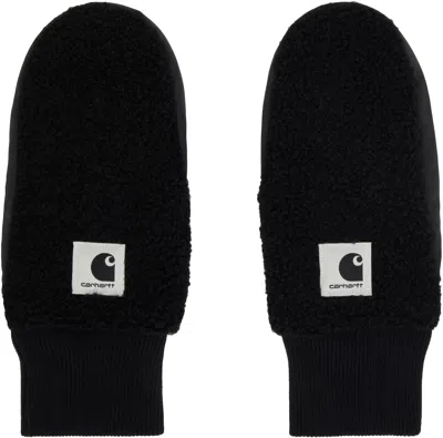 Carhartt Black Orla Mitts In Black/black