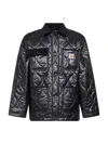 Carhartt Black Oscar Chore Liner Jacket In Animal Print